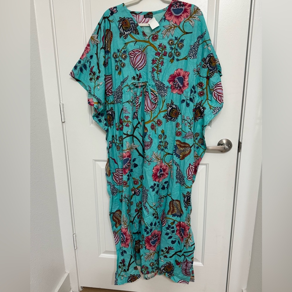 SERENE SENSATIONS' 100% COTTON KAFTAN Key teatures: one size